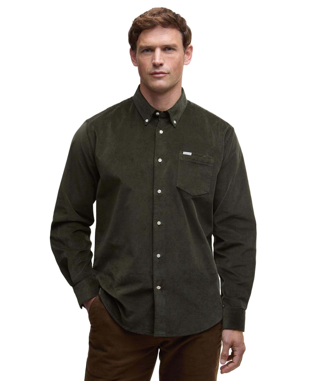 Men's Barbour Jesmond Regular Shirt - Olive