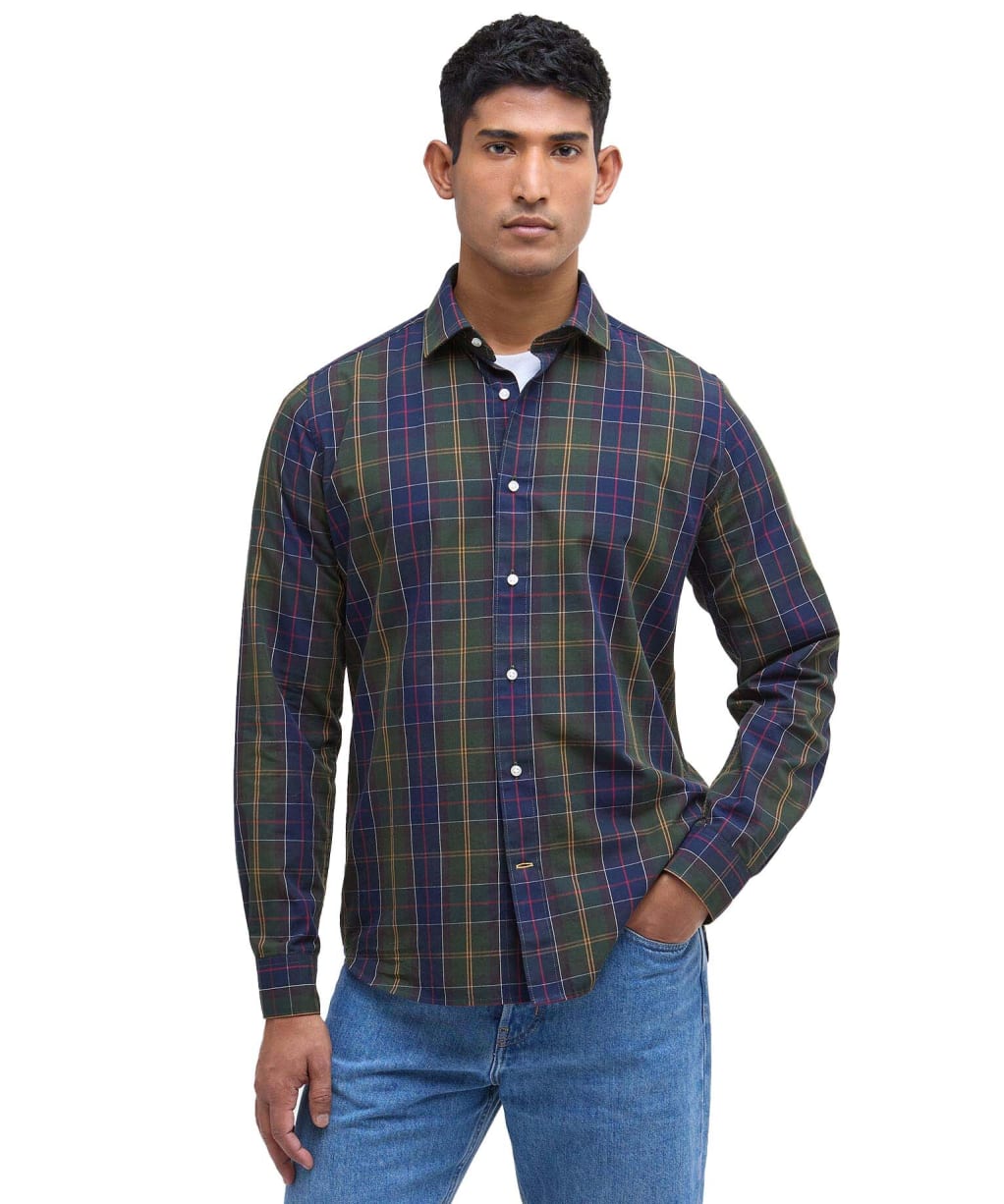 Men's Barbour Kenton Checked Tailored Shirt - Classic Tartan