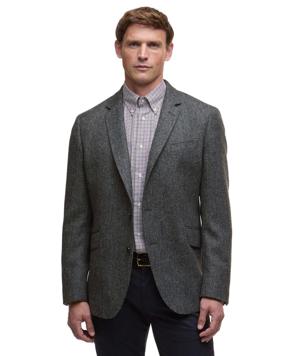 Men's Barbour Firth Moons Herringbone Blazer - Grey