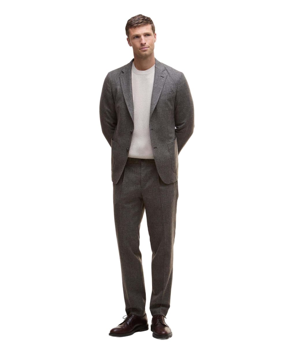 Men's Barbour Kensington Check Trouser - Brown