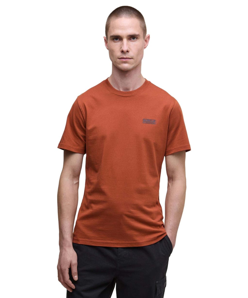 Men's Barbour International Small Logo Tee - Dark Ginger