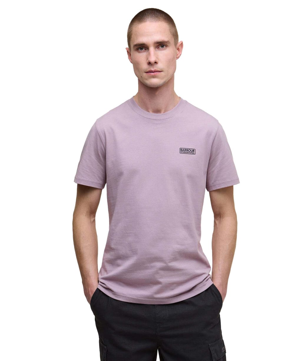 Men's Barbour International Small Logo Tee - Elderberry
