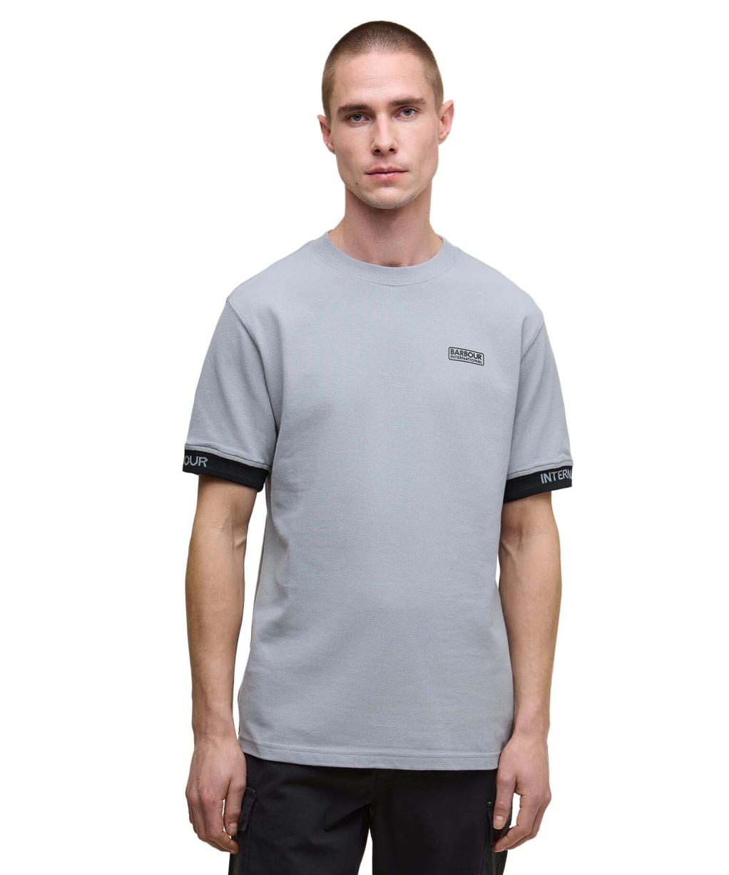 Men's Barbour International Heim Short Sleeve Cotton T-Shirt - Ultimate Grey