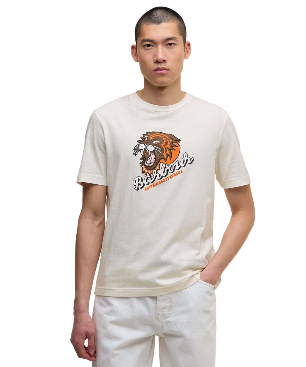 Men's Barbour International Irwin Graphic T-Shirt - Whisper White