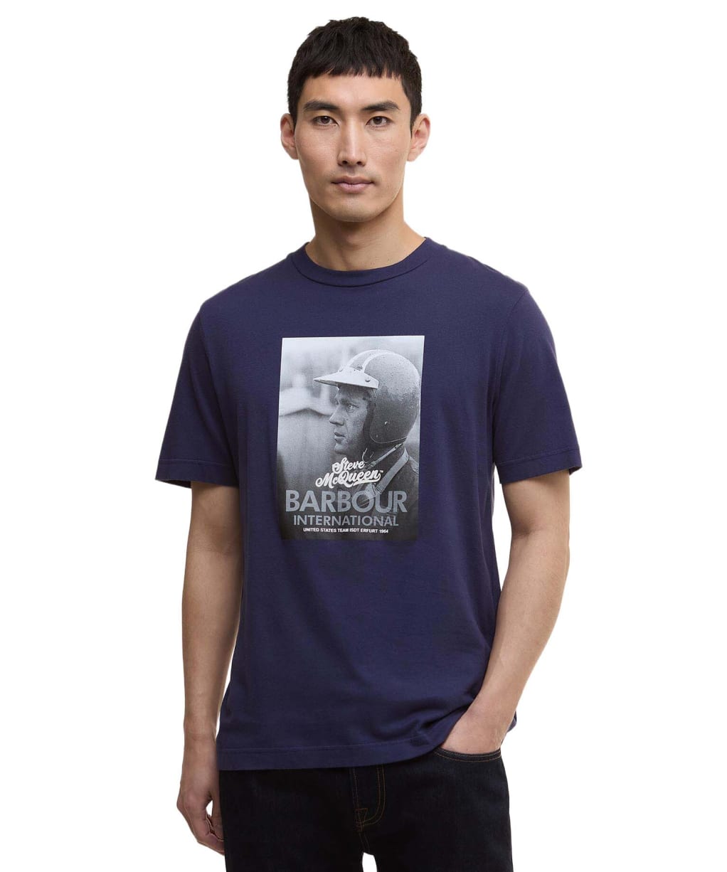 Men's Barbour International Port T-Shirt - Royal Blue