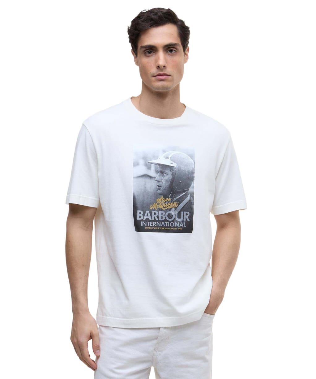 Men's Barbour International Port T-Shirt - Whisper White