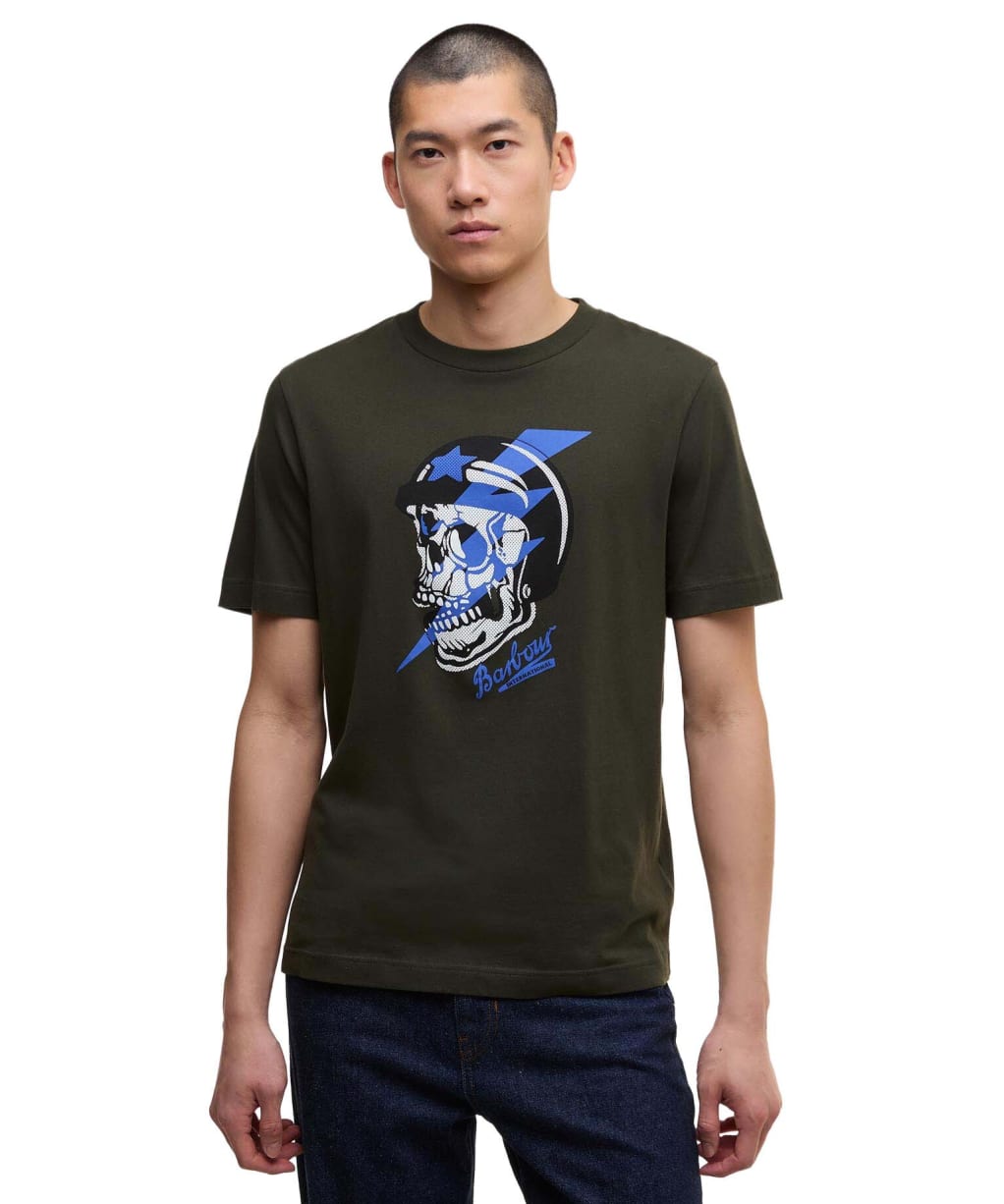Men's Barbour International Flash Graphic T-Shirt - Sage
