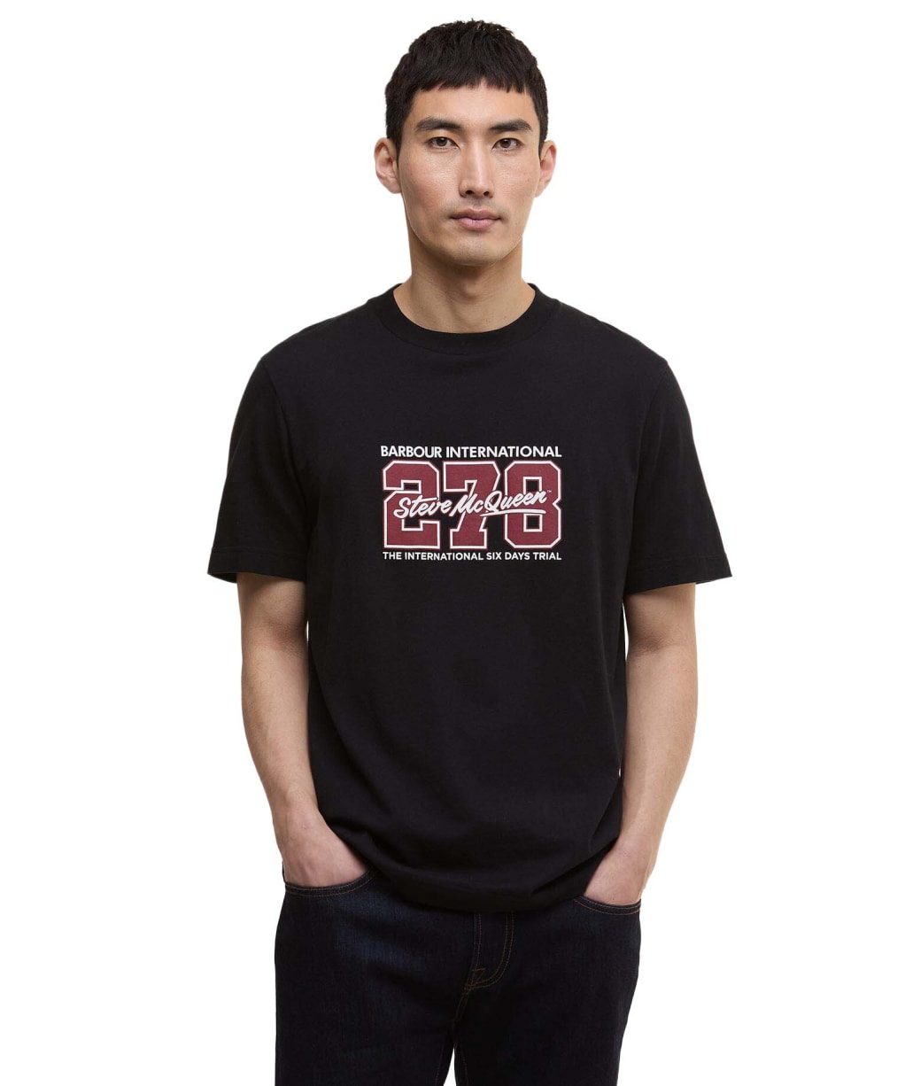 Men's Barbour International Vasey T-Shirt - Black