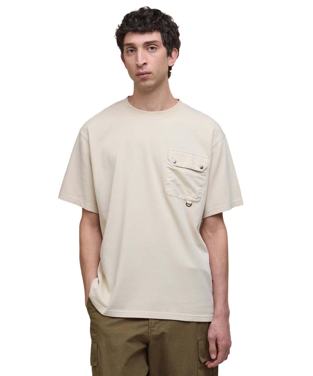 Men's Barbour Leazes T-Shirt - Ecru