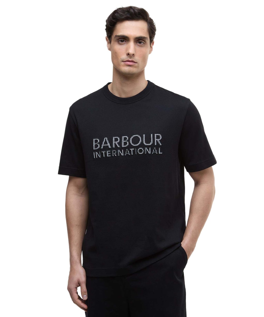 Men's Barbour International Bertie Logo T-Shirt - Black