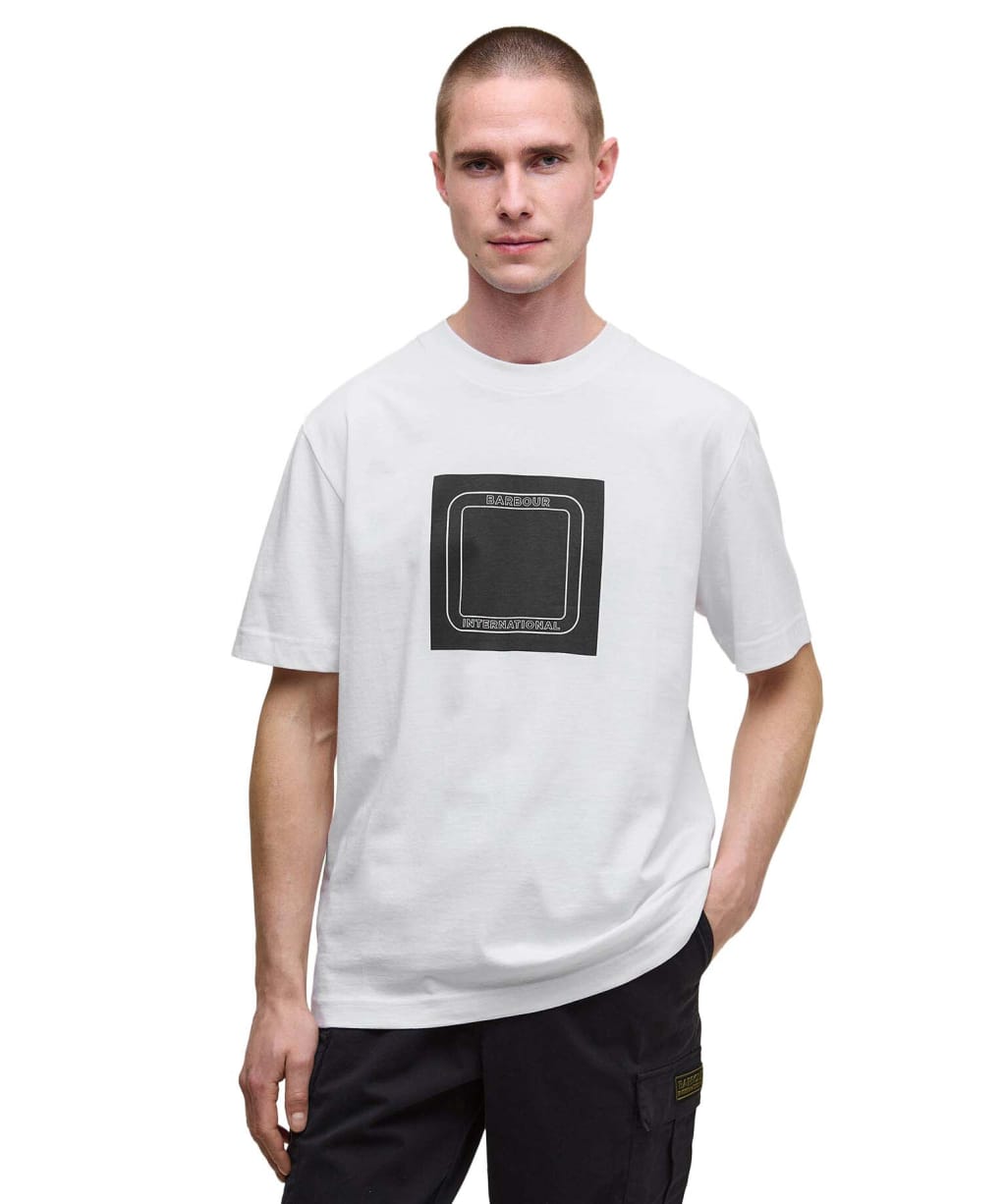 Men's Barbour International Loop Graphic T-Shirt - White