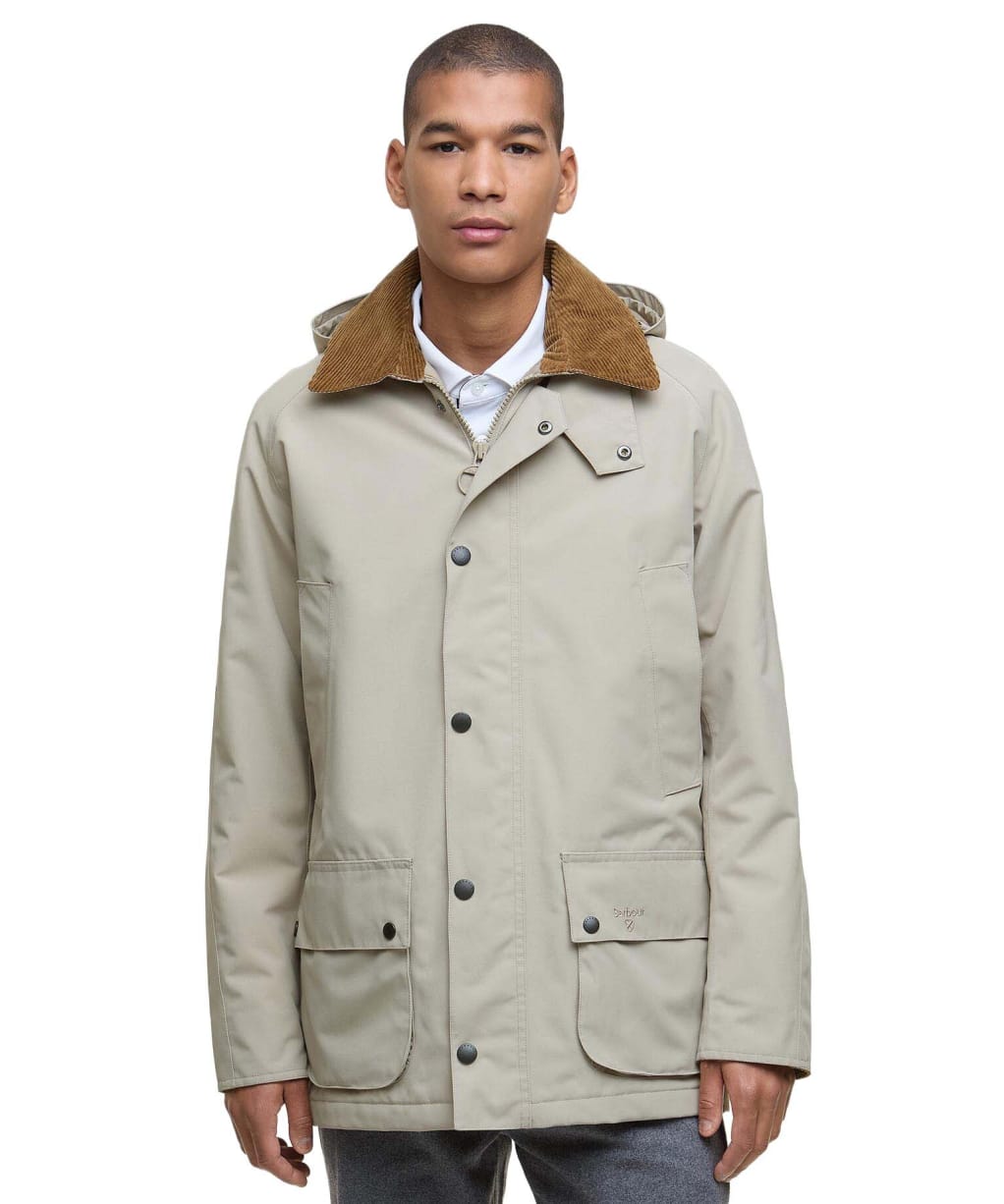 Men's Barbour Winter Ashby Waterproof Jacket - Washed Stone