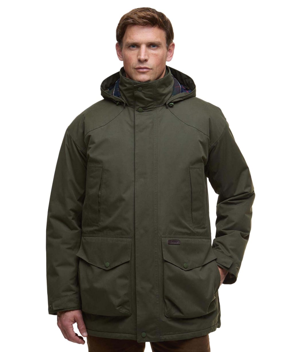 Men's Barbour Farlam Waterproof Jacket - Olive