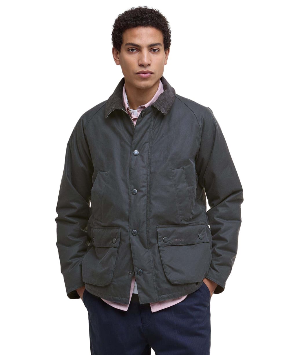 Men's Barbour Ambleside Waxed Jacket - Grey