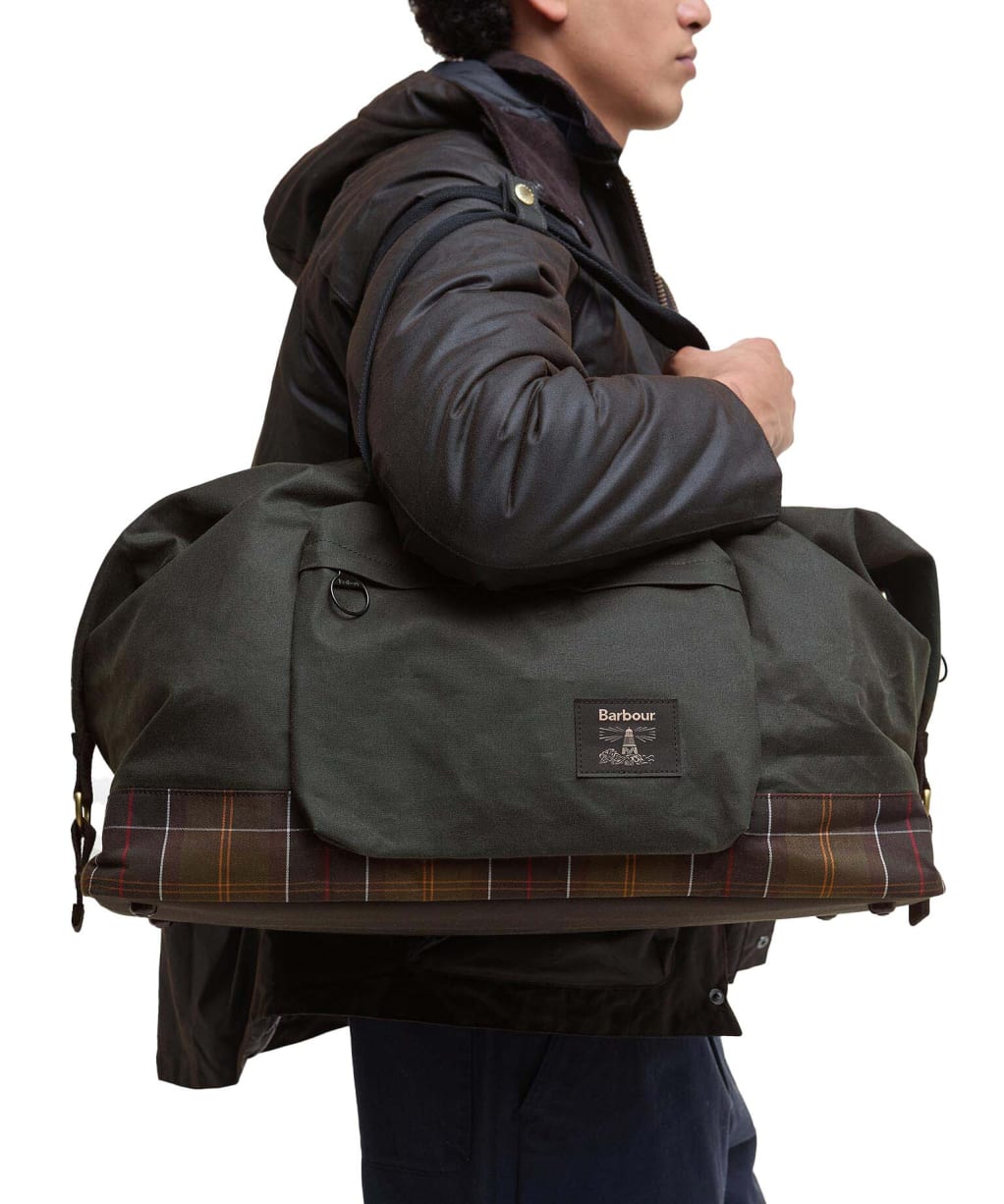 Barbour Field Wax Holdall - Sage / Classic