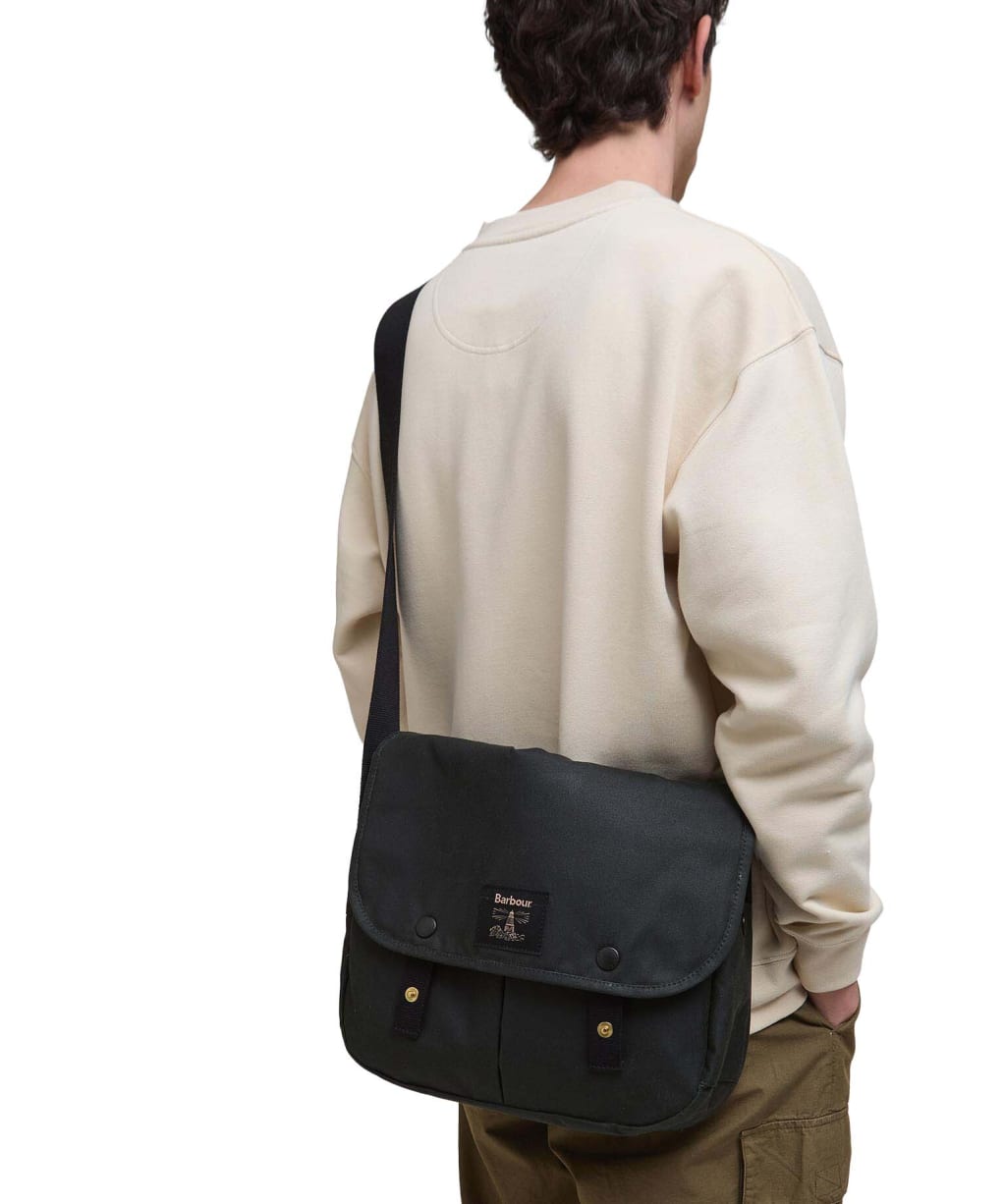 Barbour Field Wax Riever Crossbody Bag - Sage
