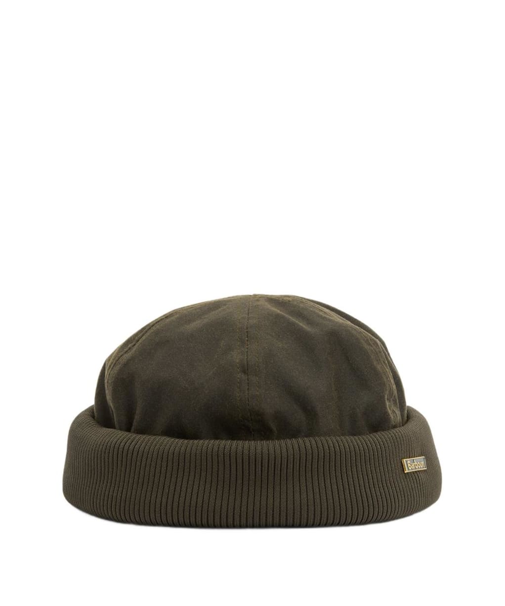 Men's Barbour Oakmoor Wax Docker Hat - Olive