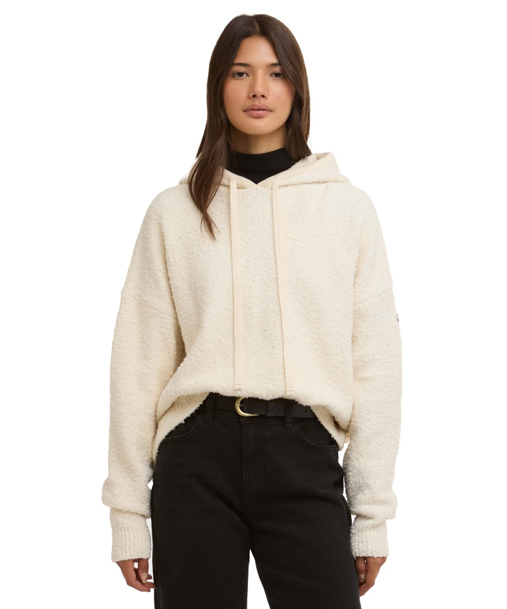 Women's Barbour International Katya Knitted Hoodie - Cloud