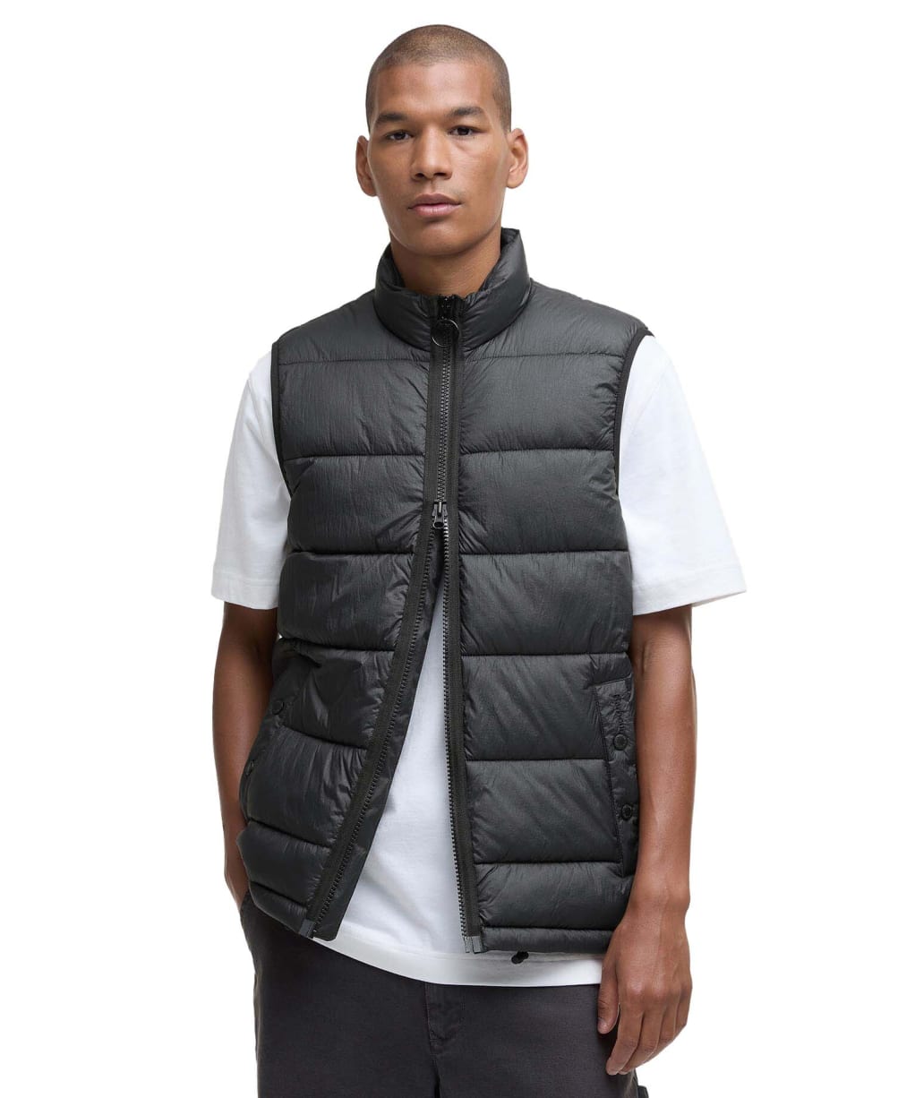 Men's Barbour Offshore Quilted Gilet - Black
