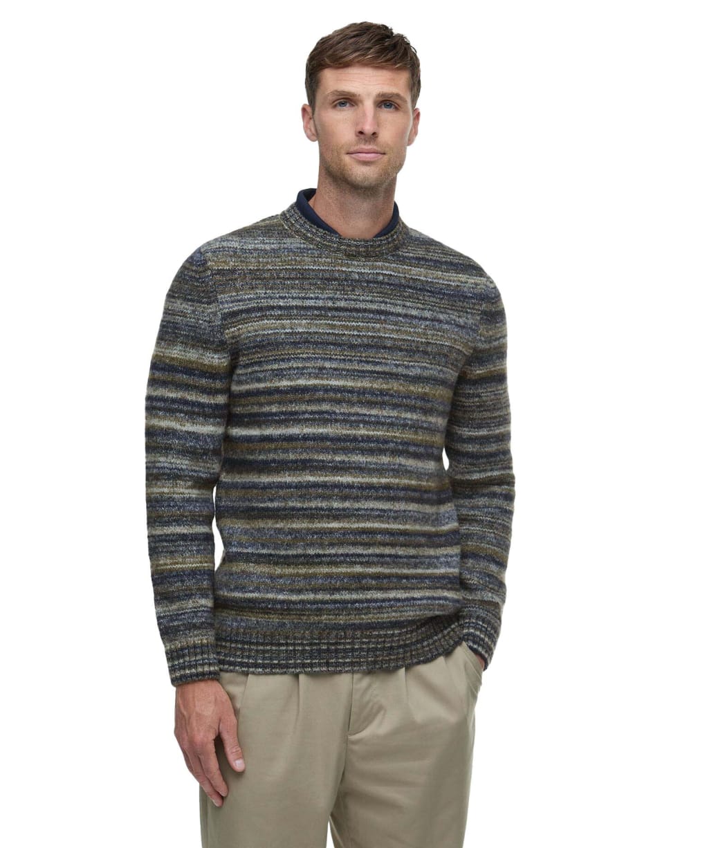 Men's Barbour Pateley Crew Neck Sweater - Inky Marl