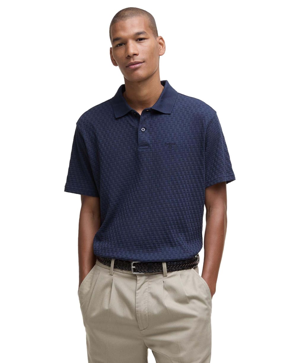 Men's Barbour Westerdale Textured Tailored Polo Shirt