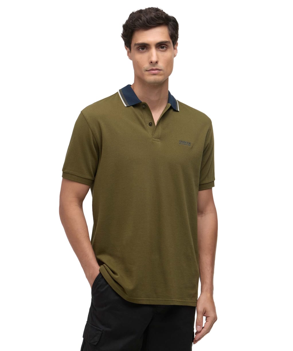 Men's Barbour International Vase Polo Shirt - Light Sage