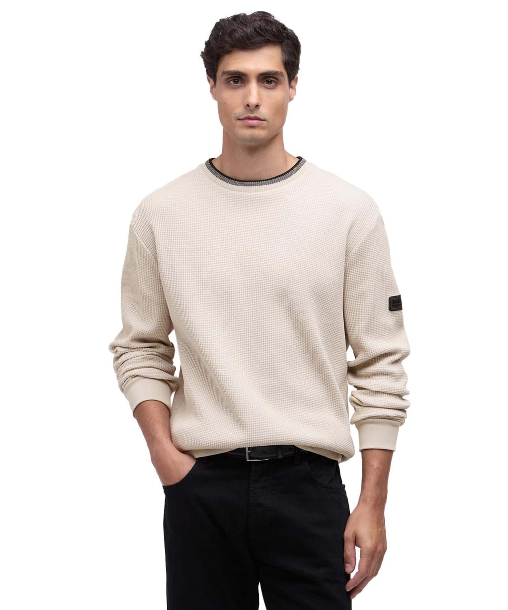 Men's Barbour International Callum Tipped Sweatshirt - Mist