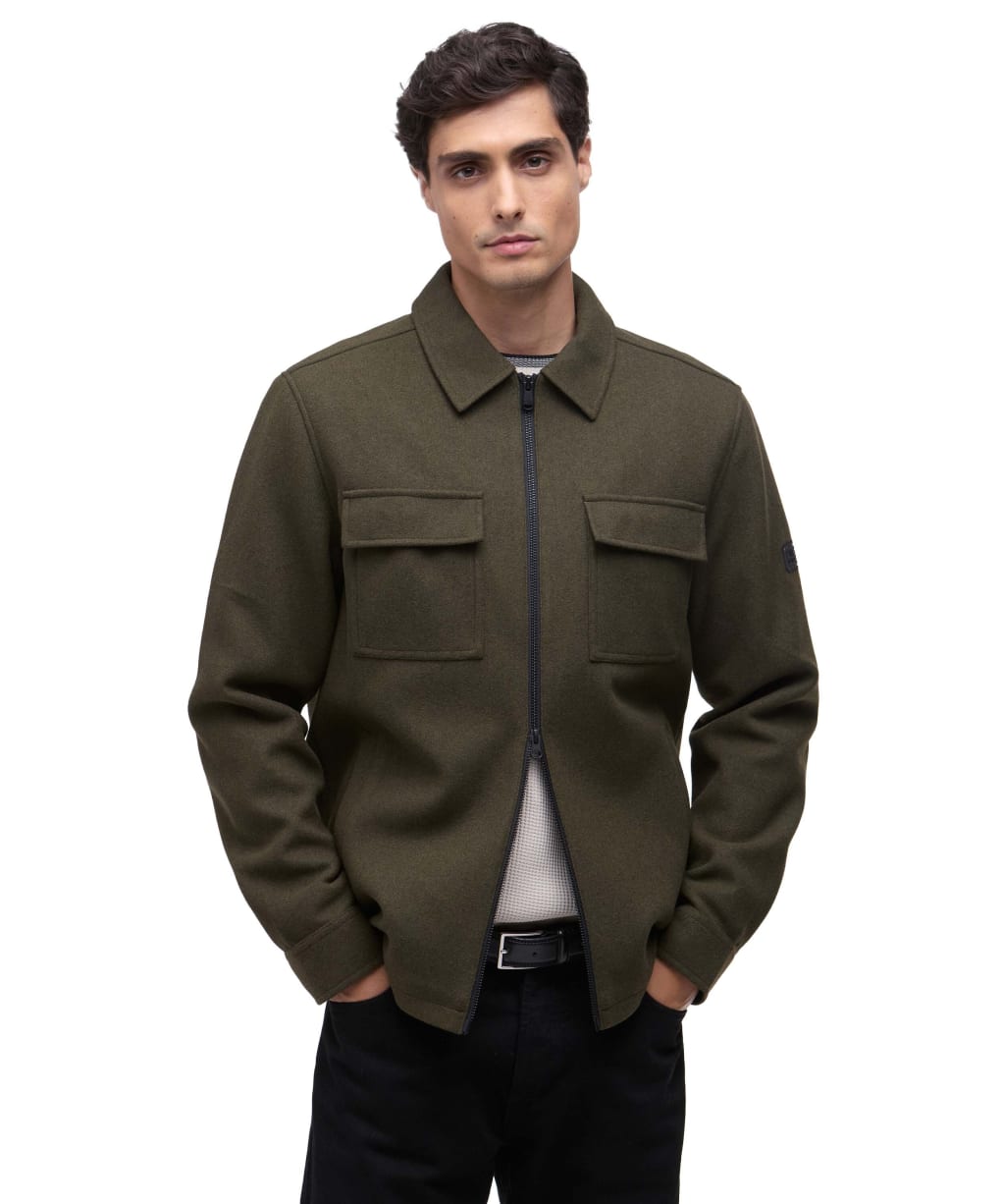 Men's Barbour International Walken Overshirt - Light Sage