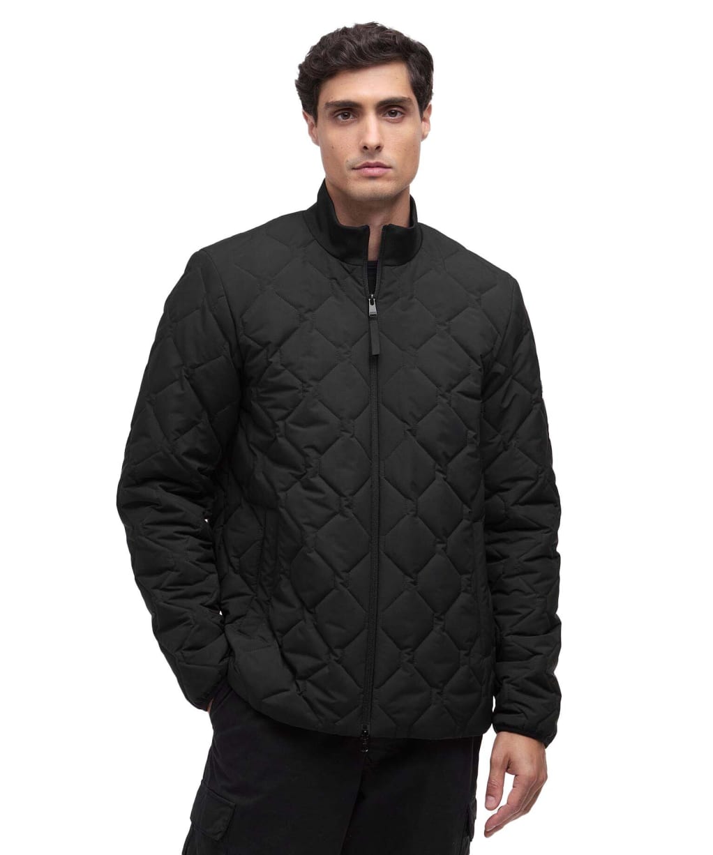 Men's Barbour International Walden Quilted Jacket - Black