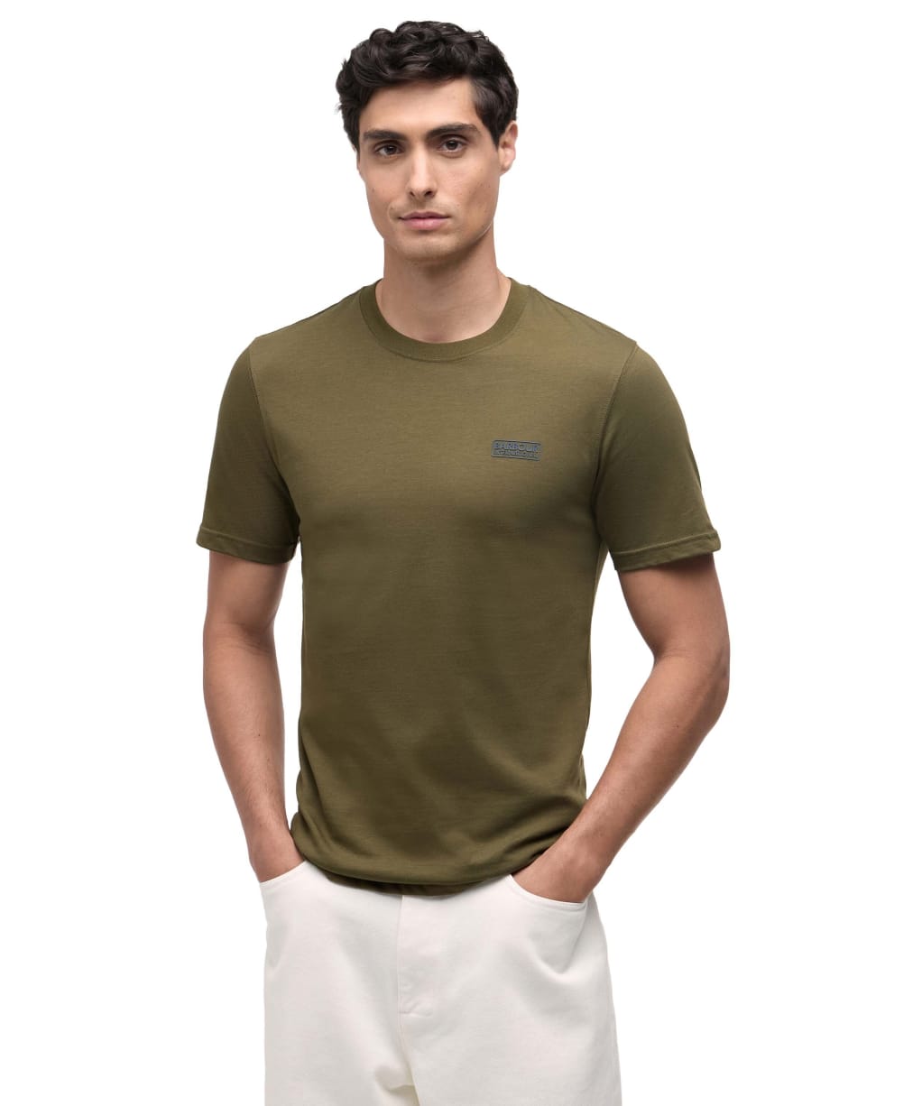 Men's Barbour International Small Logo Tee - Light Sage