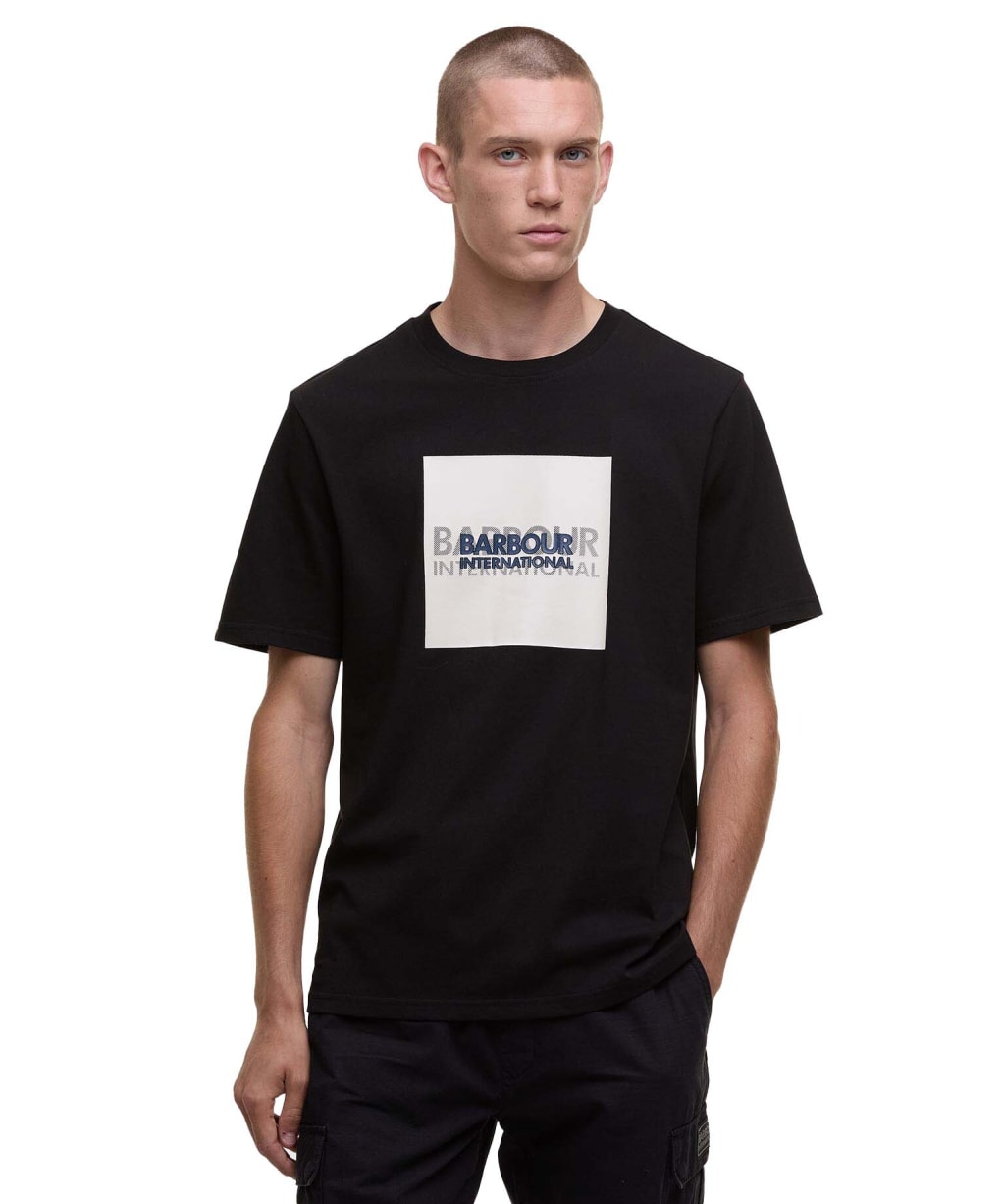 Men's Barbour International Moakes Graphic T-Shirt - Black
