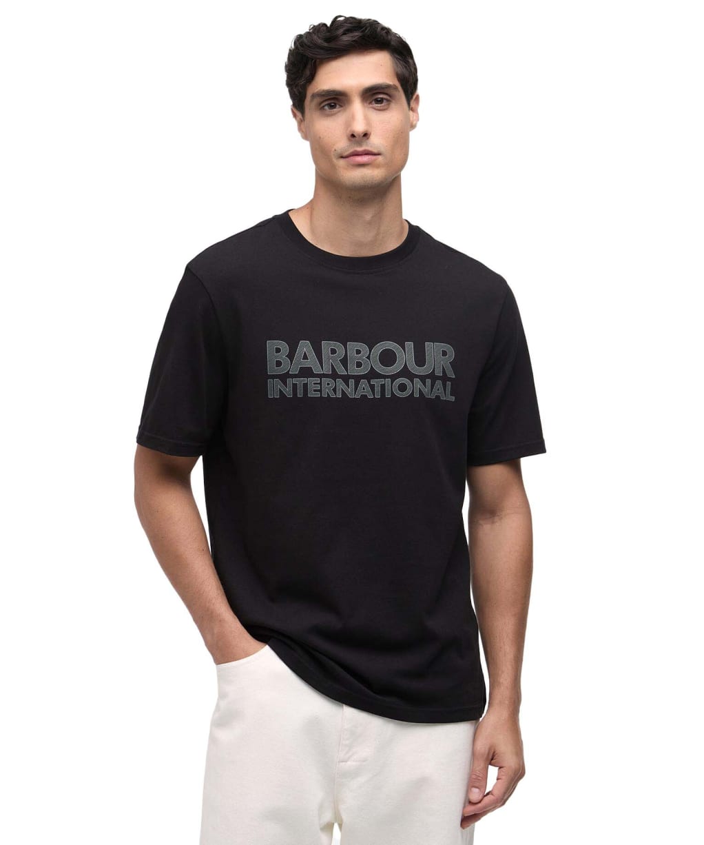 Men's Barbour International Essential Graphic T-Shirt - Black