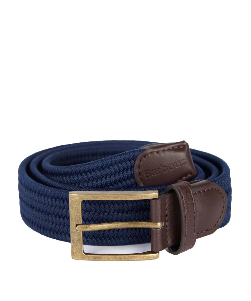 Men's Barbour Nevis Webbing Belt - Navy