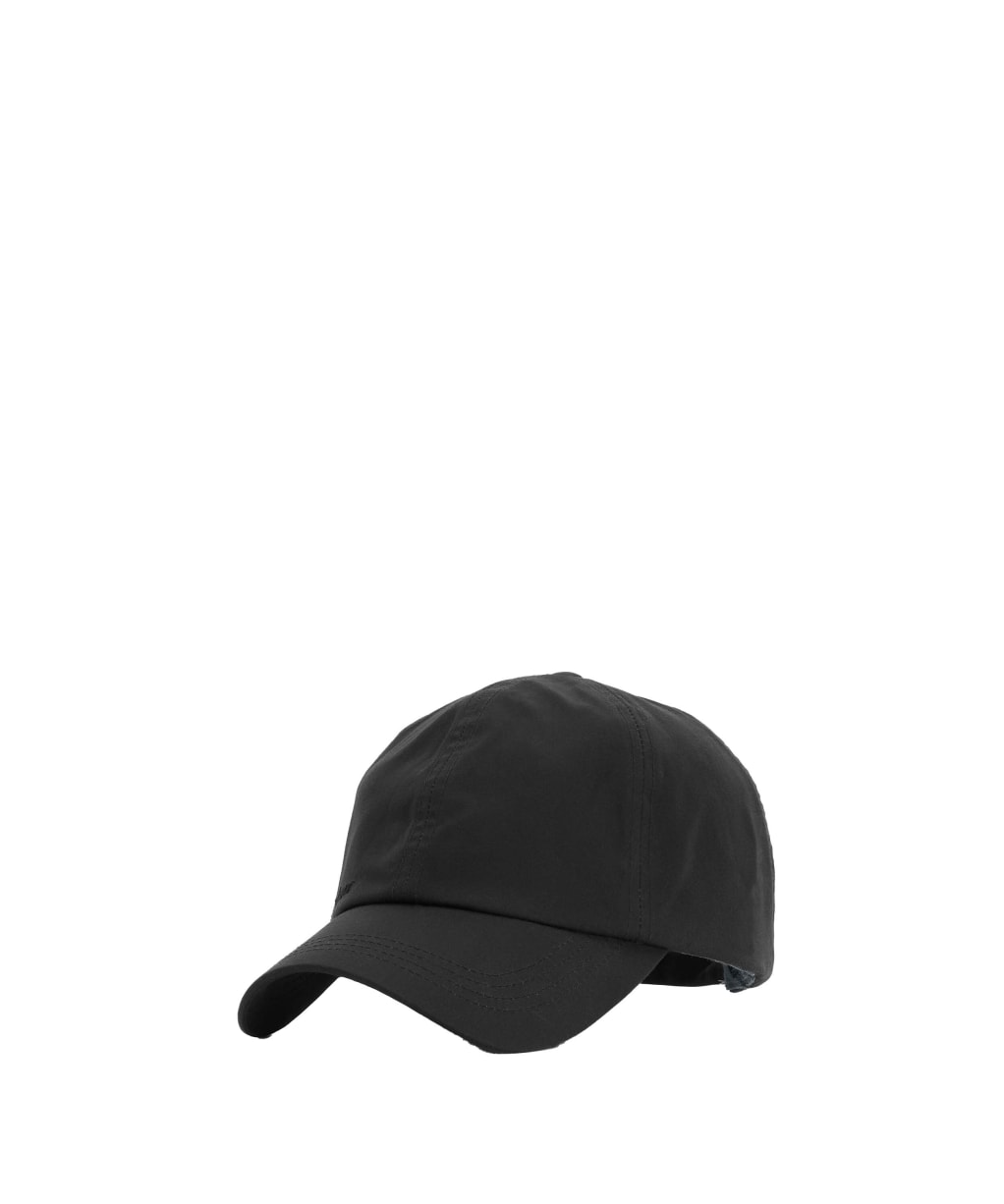 Men's Barbour Waxed Sports Cap - Black