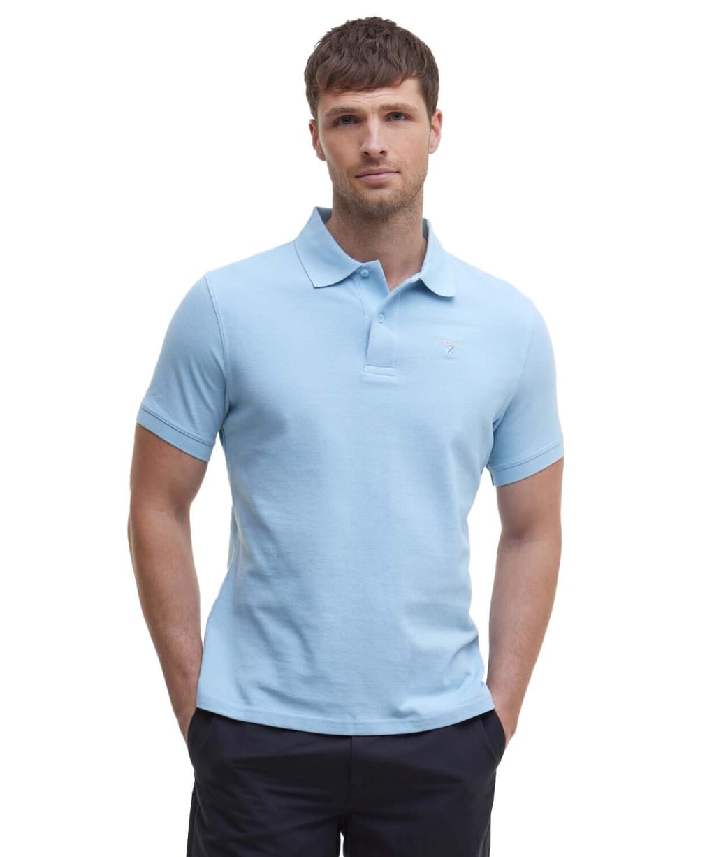 Men's Barbour Sports Polo 215G - Sky