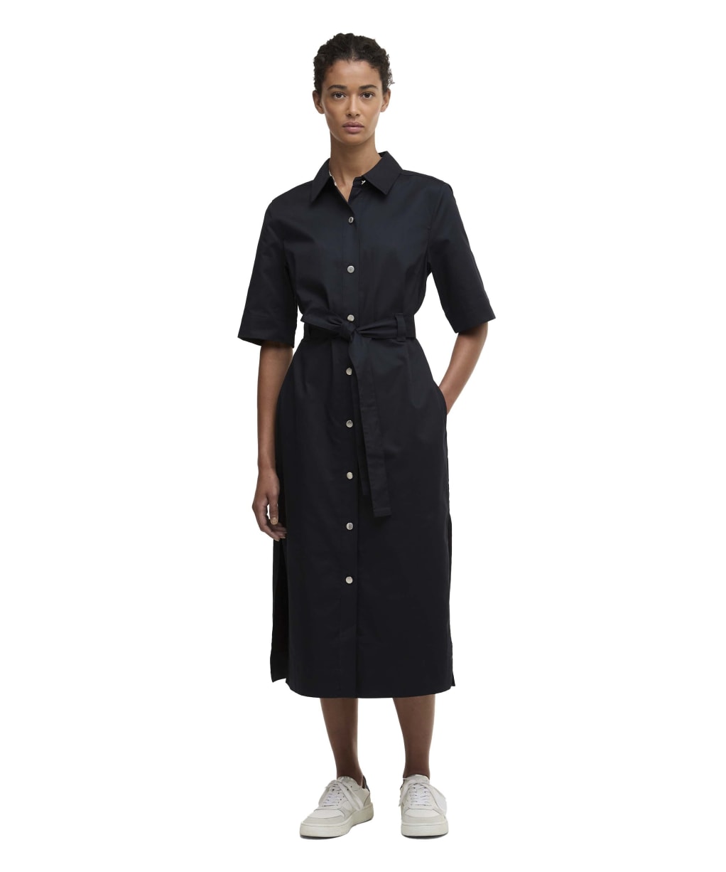 Women's Barbour Sloane Midi Dress - Dark Navy