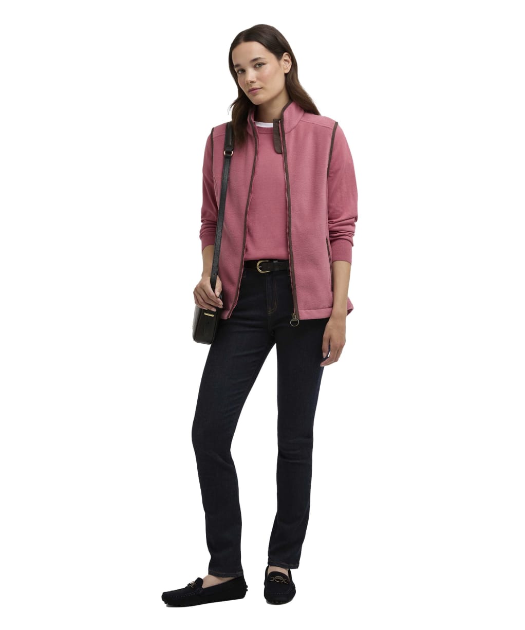 Women's Barbour Country Colton Fleece Gilet - Wildberry
