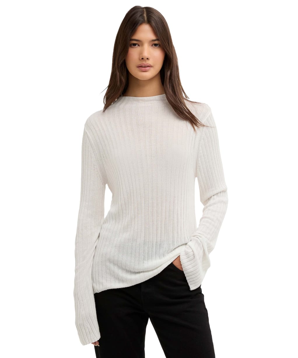 Women's Barbour International Ozara Knitted Jumper - Off White