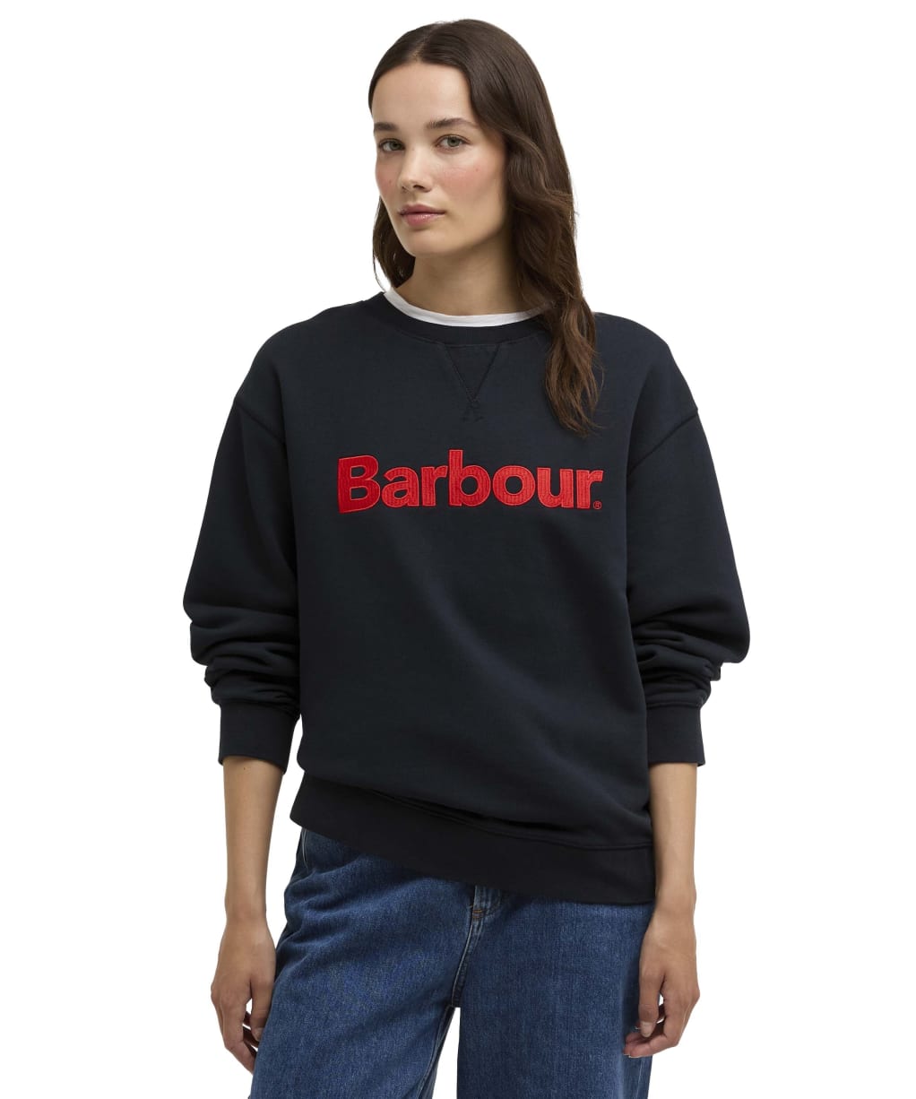 Women's Barbour Hartland Crew Sweatshirt - Navy