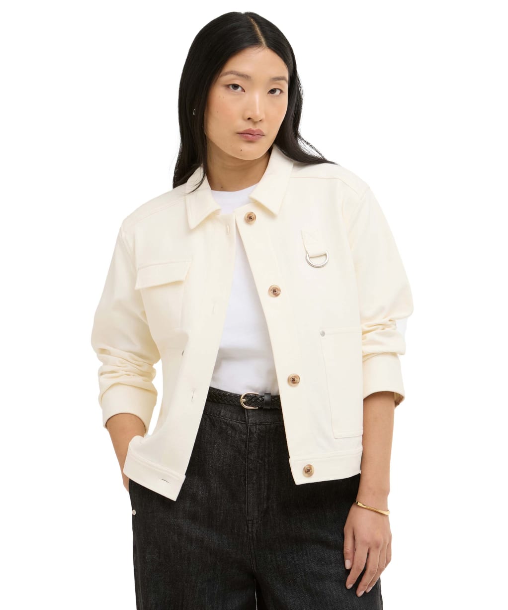 Women's Barbour Kirby Overshirt - Ecru