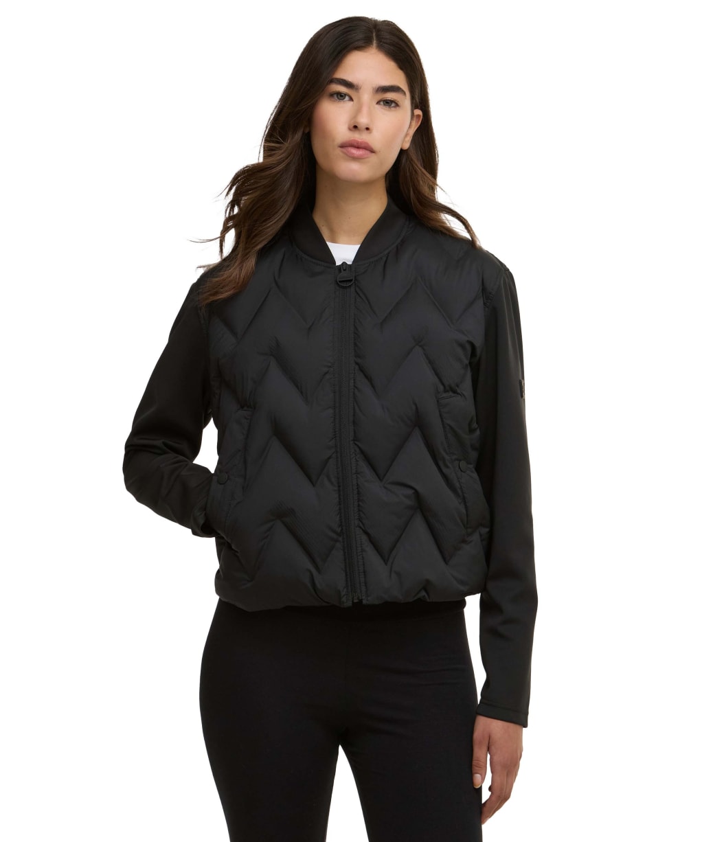 Women's Barbour International Prism Quilted Sweat - Black