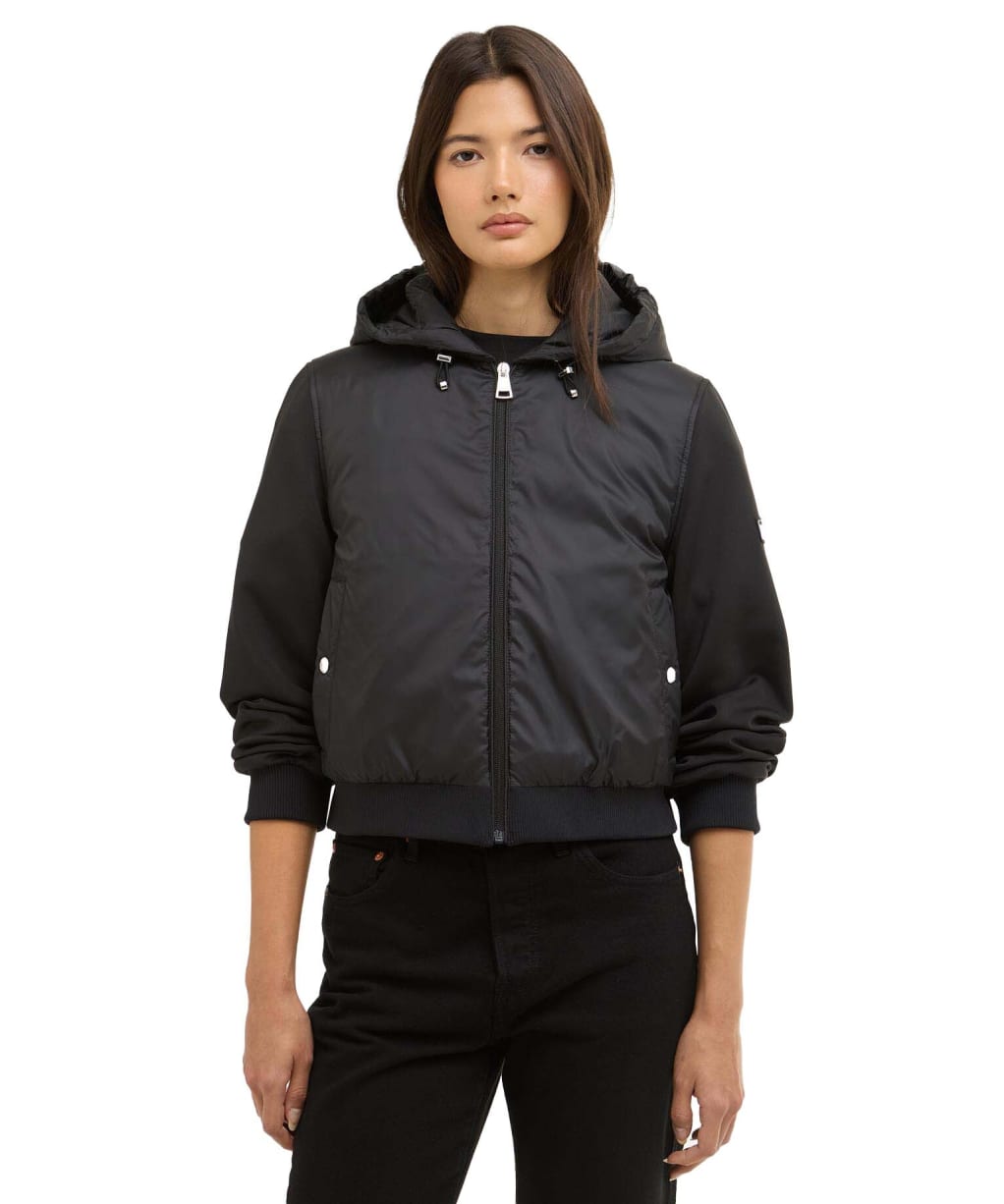 Women's Barbour International Equinox Quilted Sweat - Black