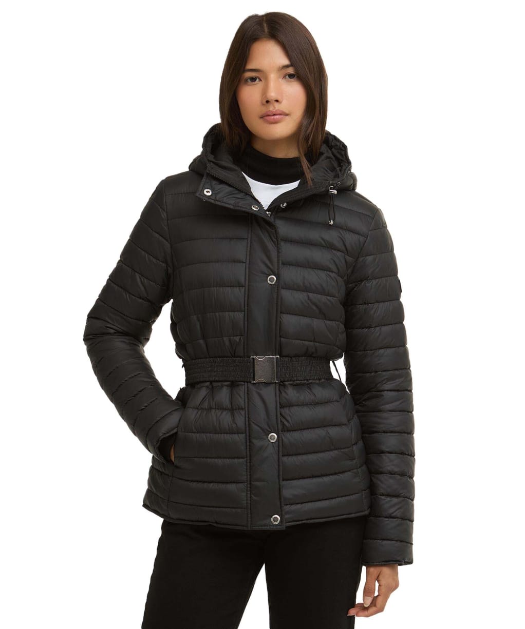Women's Barbour International Jada Puffer Jacket - Black