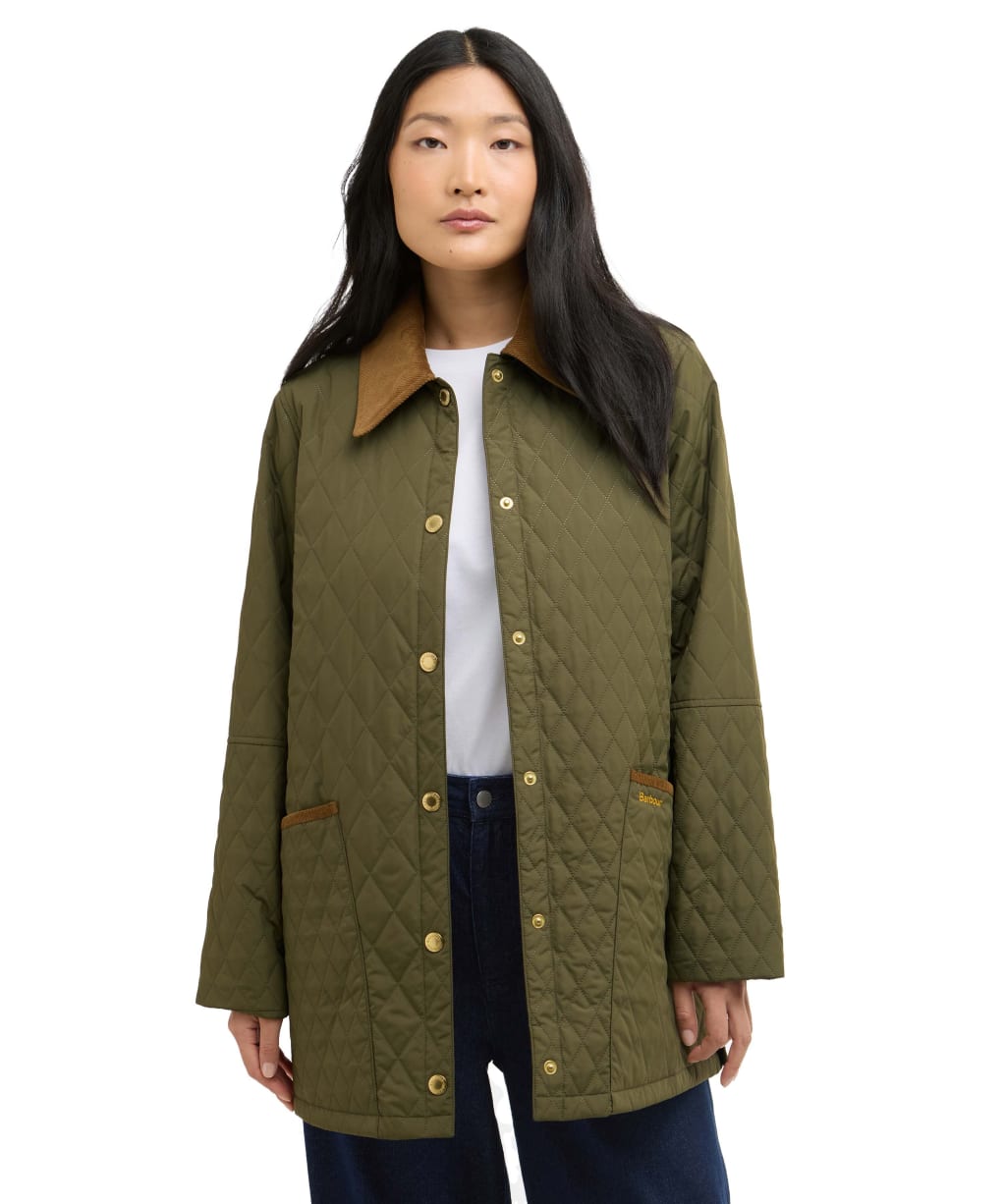 Women's Barbour Goldmire Quilted Jacket - Ivy Green / Ancient