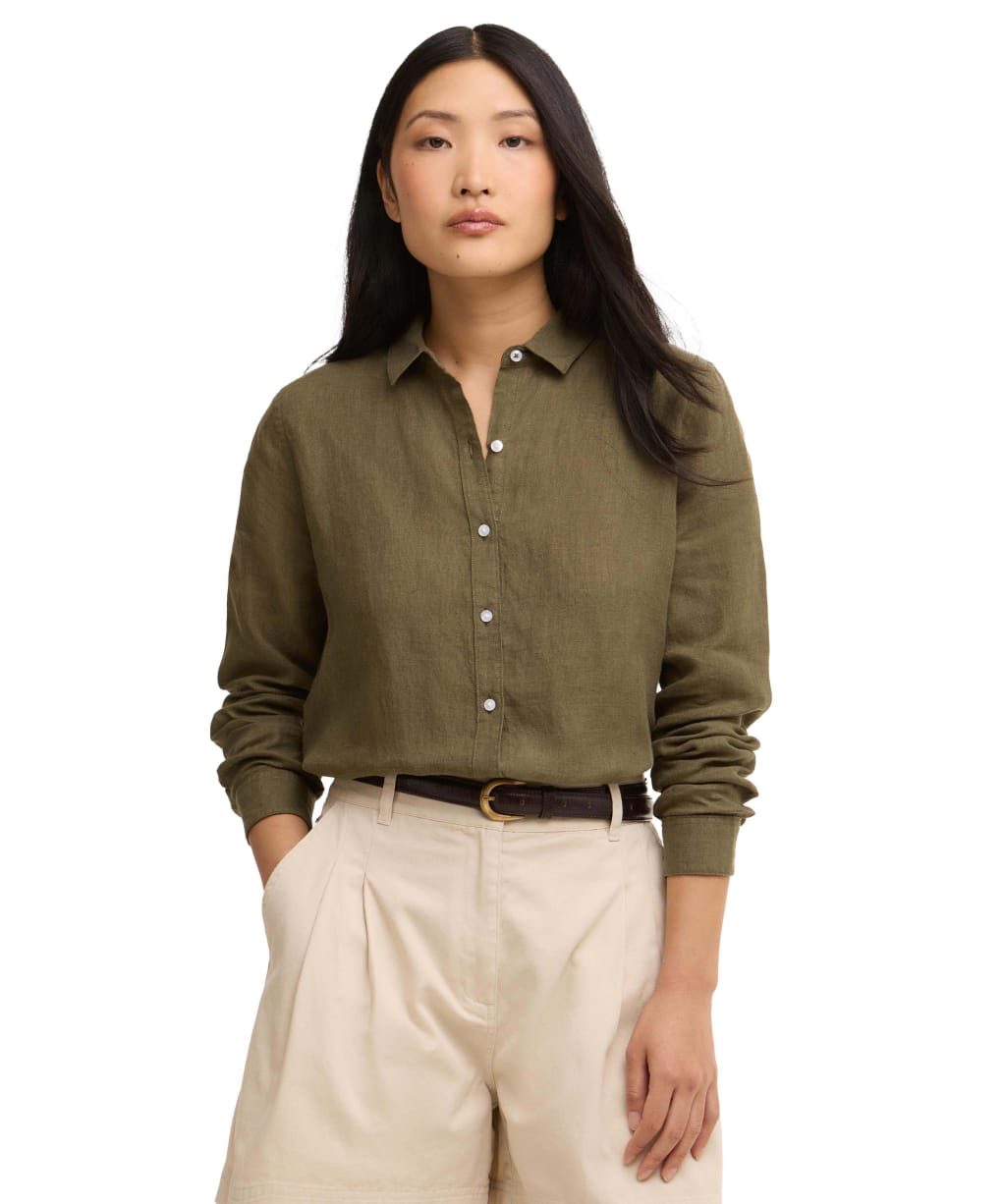 Women's Barbour Marine Shirt - Dusky Khaki