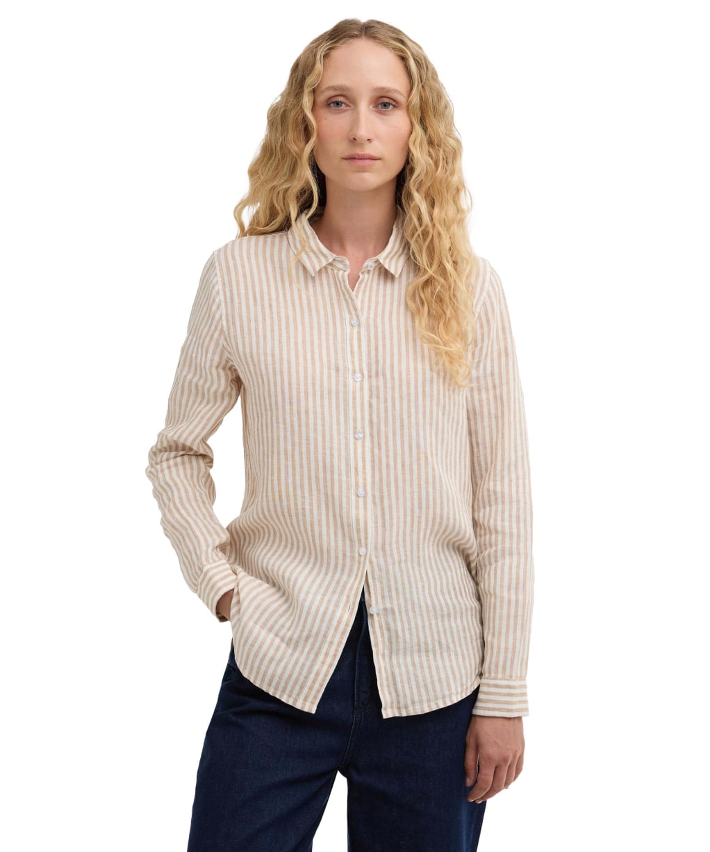Women's Barbour Marine Shirt - Pink Stripe