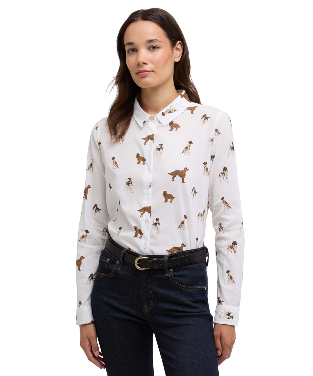 Women’s Barbour Safari Shirt - MULTI DOG PRINT