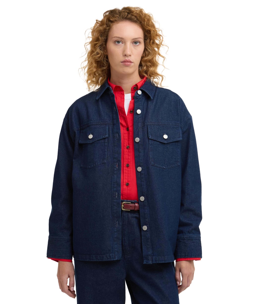 Women's Barbour Maia Denim Shirt - Rinse Wash Denim