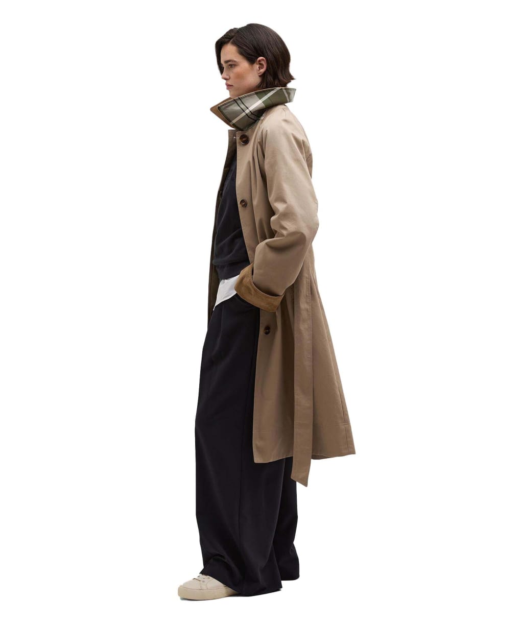 Women's Barbour Reagan Showerproof Jacket - Honey / Ancient Poplar
