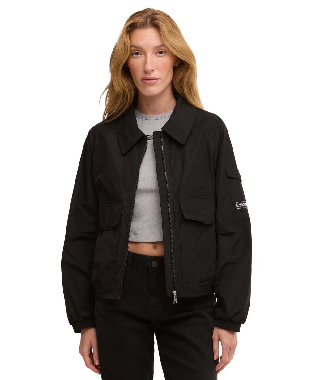 Women's Barbour International Liya Showerproof Jacket - Black